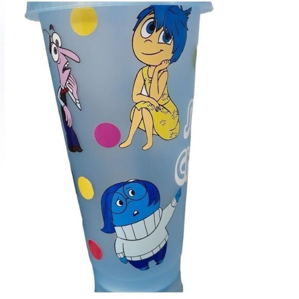Disney Pixar Inside Out Color Changing Cold Cup Emotions Eco-solvent color decal